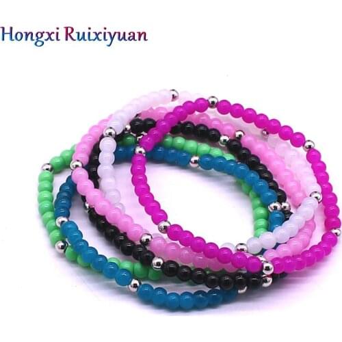Crystal Beaded Bracelet Fashion High Quality Crystal Bead Handmade Beaded Lady Bracelet Charm Color Crystal Bracelet Jewelry