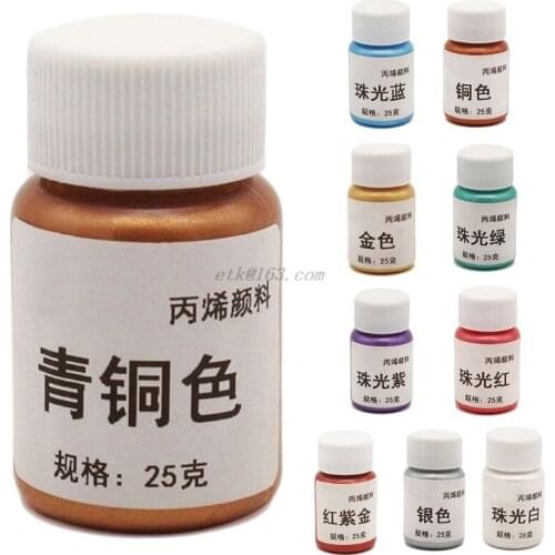 Acrylic Pigment Metallic Paint Drawing Art DIY Handmade Enamel Ceramic Gypsum Canvas Kite Painting Coloring Tool
