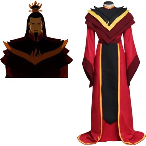 Avatar: The Legend of Aang The Last Airbender Fire Lord Ozai Cosplay Costume Halloween Carnival Cosplay Costume For Men