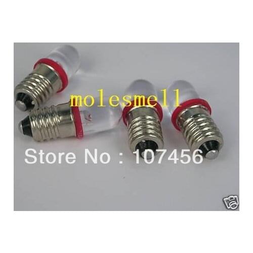 Free shipping 50pcs red E10 12V Led Bulb Light Lamp for LIONEL 1447