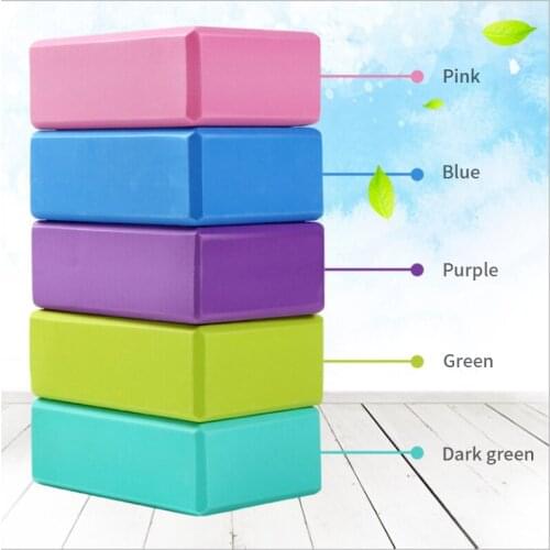 EVA Yoga Block Foam Gym Fitness Yoga Block Colorful Foam Block Brick Exercise Workout Training Bodybuilding Equipment