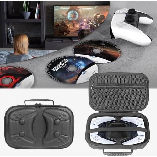 Portable Storage Case Carrying Bag For PS5 EVA Hard Shell Shockproof Handbag Travel Case Box For PlayStation 5 Controller Pouch