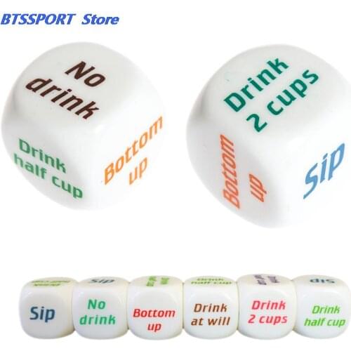 Adult Party Game Playing Drinking Wine Mora Dice Games Gambling Drink Decider Dice Wedding Party Favor Decoration