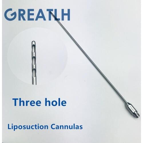 Three Hole fat harvesting cannula for stem cells,liposuction cannula fat transfer needle aspirator for beauty use