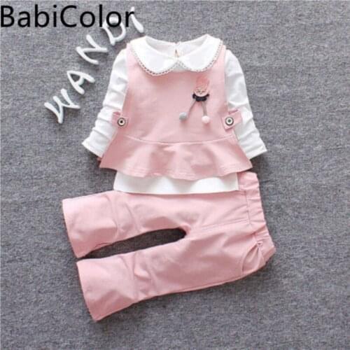 Baby Girls Clothing Sets Toddler Girls Cute Cartoon Clothes Sets Infant Princess Outfit Costume Children Girls Clothing