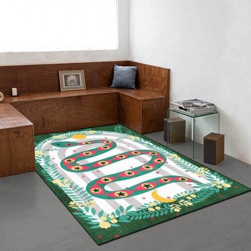 European Style Carpets For Living Room Bedroom Area Rugs Modern Geometric Printed Home Floor Rug For Family Parlor Mat Washable