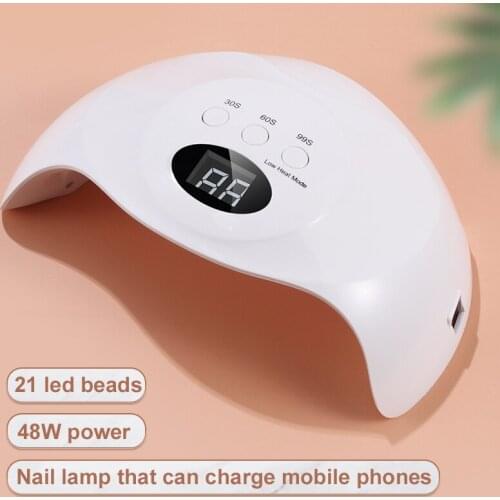 48W Nail Light Smart Sensor Phototherapy Nail Lamp LED UV Nail Dryer Gel Polish Nail Light Therapy Dryer Nail Light Tools