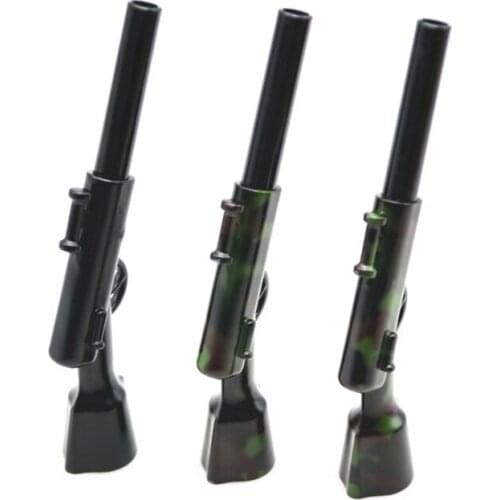 Creativity Metal Pipes 98k Shape Tobacco Pipe Portable Smoking Pipe Smoke Narguile Grinder Mouthpiece Cigarette Holder