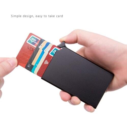 Fashionable Anti-theft Credit Card Package Smart Wallet Thin ID Card Case Card Package For Unisex Card Package Security