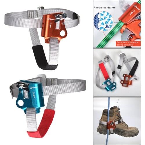 Outdoor Foot Ascender Left Right Riser For 8-13mm Vertical Rope Climbing Mountaineering Rigging Caving Gear Equipment