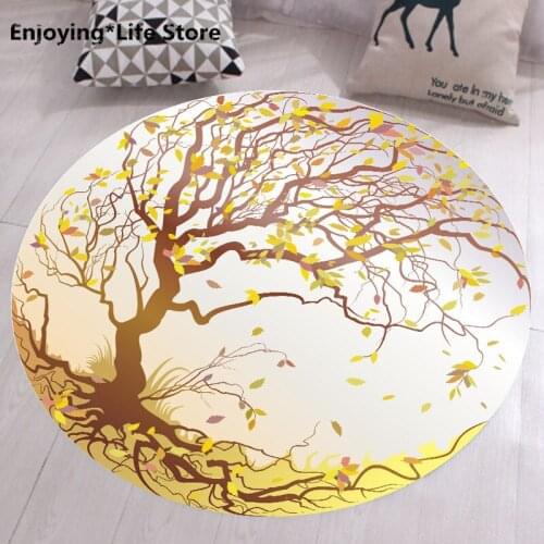 Simple Round Rug Coffee Table Bedroom Living Room Hanging Basket Computer Chair Rug Round Rugs for Children Rooms