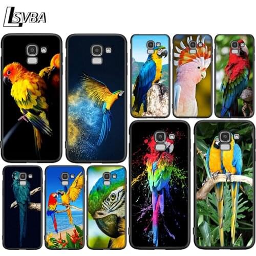 Macaw Parrot Peafowl Bird For Samsung Galaxy J2 J3 J4 Core J5 J6 J7 J8 Prime duo Plus 2018 2017 2016 Silicone Phone Cover