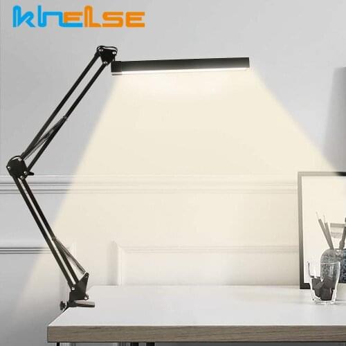 10W Dimmable Table Light Clip on Light,Reading Lamp Night Light Clamp Desk Lighting Clip on Reading Light Adjustable Table Light
