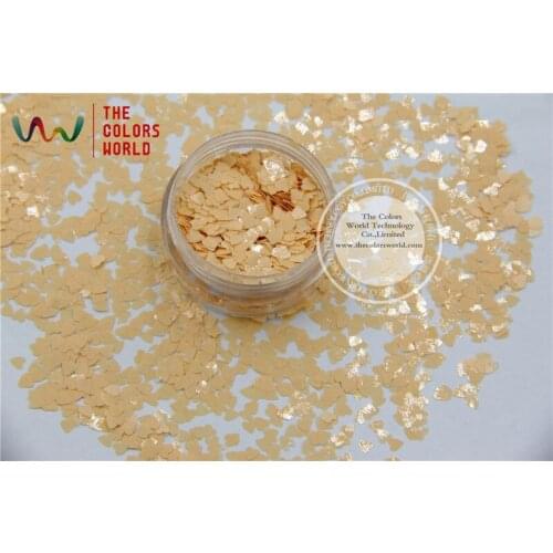 TCH303 3.0 MM Size Solvent Resistant Mate Colors Heart shape glitter for nail polish,nail art or other DIY decoration