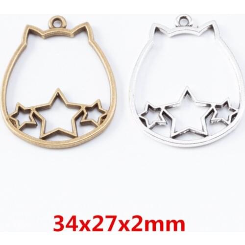 Vintage 10 pcs Charms cat Fashion Pendant Zinc Alloy Fit Bracelet Necklace DIY Jewelry Findings 6982