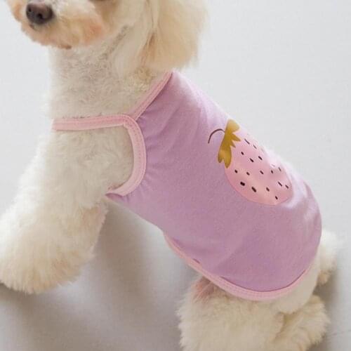 Breathable Durable Pet Dog Sleeveless T-shirt Clothes Skin-friendly Pet Costume Thin for Casual