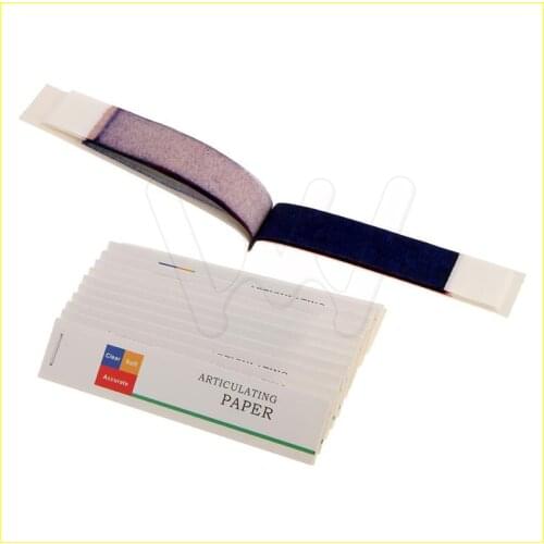 1 Box Non-sticking Articulating Paper Dental Articulating Paper Strips Thin Blue/Red Strips 40 sheets/book 10 books/Box