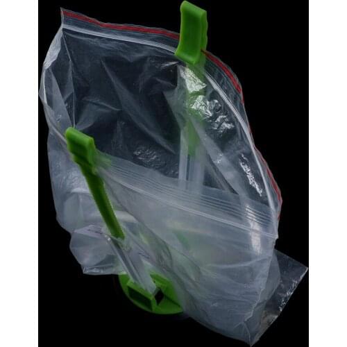 1PC Non-Slip Adjustable HandsFree Baggy Rack Clip Ziplock Storage Bag Holder - L Baggy Rack Clip Home Kitchen Food Drying