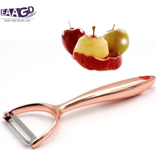 1Pcs Plated Top-Quality Zinc alloy Peeler, Super Sharp Durable Vegetable and Fruit Peeler for Potato Carrot Apple and More