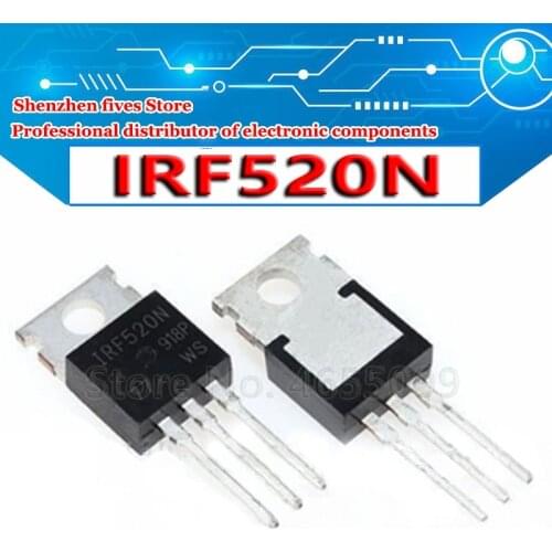 10pcs/lot New IRF520 IRF520N IRF520NPBF Transistor TO220