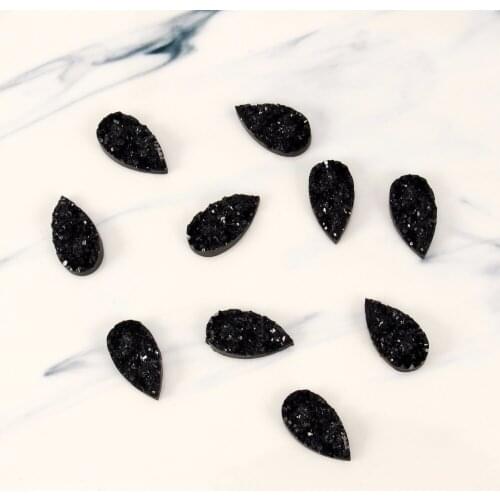 30pcs 9*17mm Simple Waterdrop Resin Finding Nacklace Cabochon Diy Making Earrings Hand Made Hair Jewelry Accessories F123