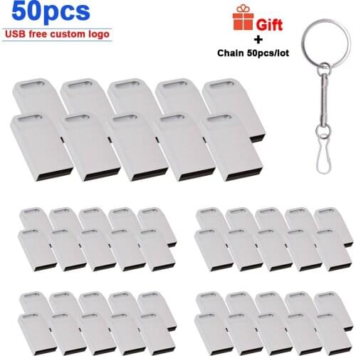 50pcs/lot usb flash drive 32gb pen drive 64gb 16gb 8gb 4gb flash disk cle usb 128gb Storage device memory stick Personalize logo