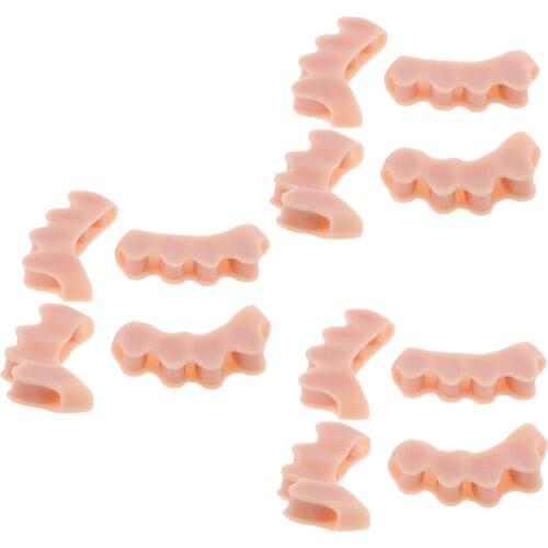 6Pairs Silicone Toe Stretchers Separators Bunion Protectors Men Women Skin