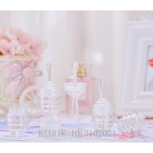 9ml Honeycomb Lip Gloss Tube Clear Lipgloss Tube Container DIY Empty Lipstick Bottle Lip Gloss Transparent Refillable Bottle