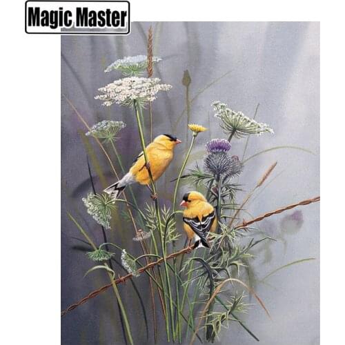 Diamond Painting Bird Full Square Drill 5D DIY Diamond Mosaic Animal Cross Stitch Embroidery Rhinestone Picture Home Decor