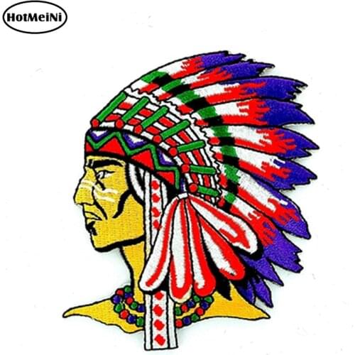 HotMeiNi 13cm x 13cm Car Styling Car Sticker Waterproof Termoadesiva Moto Biker Indiano Indian Bumper Door Windows Accessories