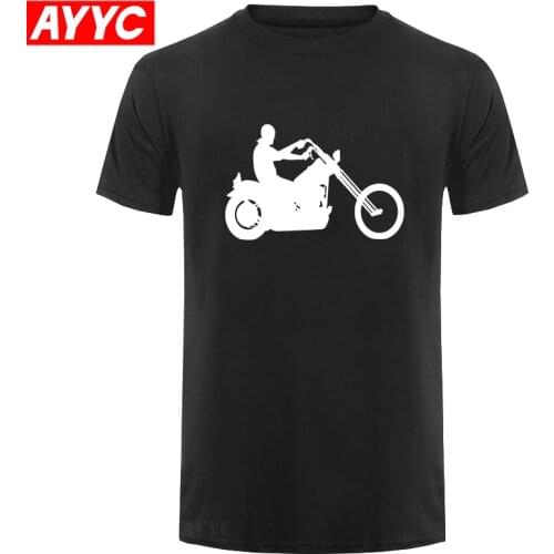AYYC T Shirt Tshirt Fashion Handsome Man Motorcycle Male Plus Size Mens T shirt 100% Cotton Tshirt Apparel Plus Size