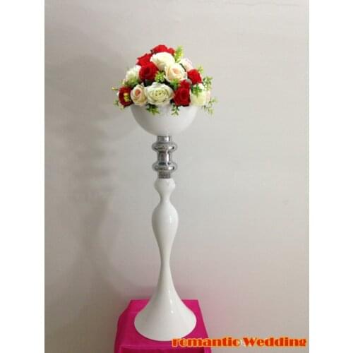 White Flower Vase Wedding Table Centerpiece 86cm(33.8") Height Wedding Props 10 pcs/lot