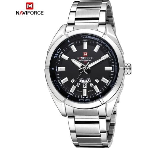 NAVIFORCE Brand Bussiness Top Luxury Men Watch Fashion Quartz Watch Mens Military Chronograph Wristwatch Clock Relogio Masculino
