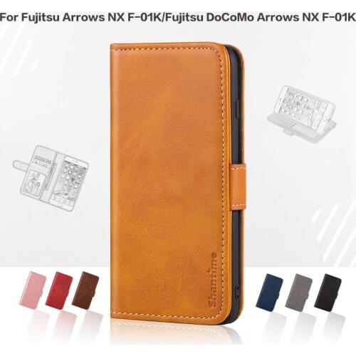 Flip Cover For Fujitsu Arrows NX F-01K Case Leather With Magnet Wallet Case For Fujitsu DoCoMo Arrows NX F-01K Phone Cover