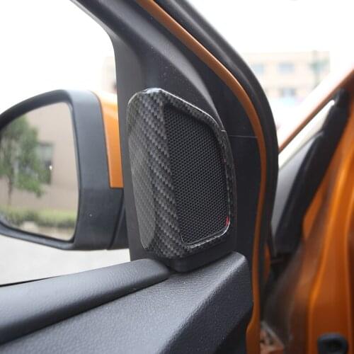 My Good Car ABS Lacquer Red Car Speaker Vent Sequin Sticker Case For Ford Focus 3 4 Mk3 MK4 2012 - 2017 Accessories 2Pcs/Set