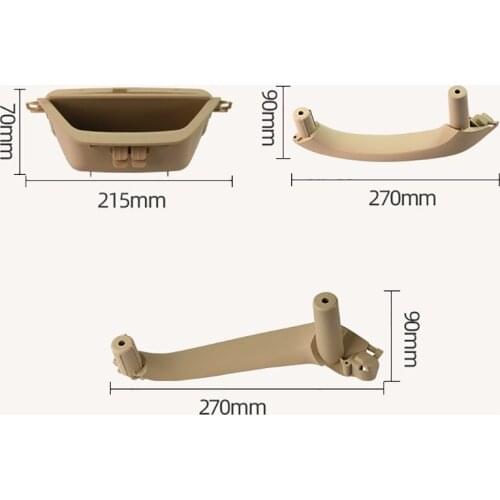 For BMW X3 X4 F25 F26 2010-2017 Car Inner Left / Right Handle Interior Door Panel Pull Cover Connector Decoration Accessories