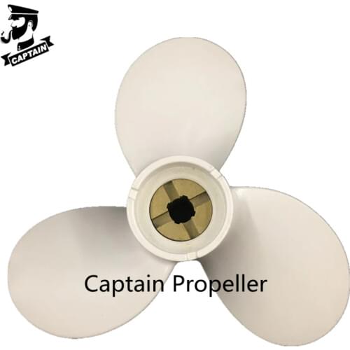 Captain Propeller 9x7-C Fit Yamaha Outboard Engines 8HP Aluminum Pin Drive Spline RH 647-45943-00-EL
