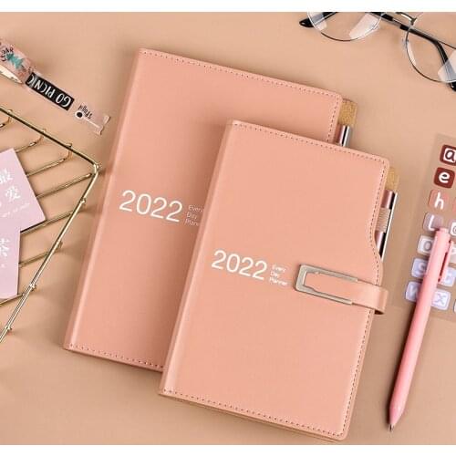 Agenda 2021 2022 calendar notebook A5 schedule this day one page A6 month planner notebook sub-notebook this week plan this