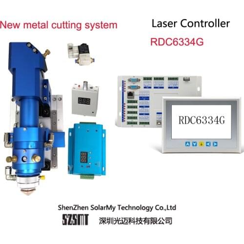 Non-Metal & Metal Mixed System RDC6334G Controller 130-150W Mixture Laser Cutting Head For CO2 Laser Cutting Machine