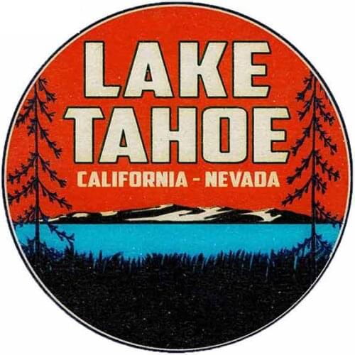 Creative 13cm X 12.9cm for Lake Tahoe California Decal Sticker Fine Decal Vinyl Car Sticker Car Accessories Sunscreen