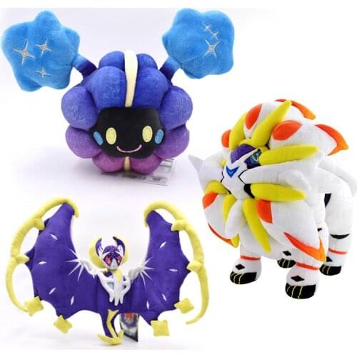 TAKARA TOMY Doll Delicate Alola Solgaleo Lunala Cosmog SUN MOON Stuffed Plush Toys Pokemon Anime Action Figure Dolls