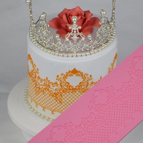 Food Grade Lace Silicone Baking Tools For Cake Decoration, Chocolate and Fondant Molds