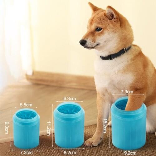 New Silicone Dog Paw Cleaning Cup Pet Paw Massage Comb Portable Puppy Foot Washer Dog Cat Dirty Paw Cleaner Pet Feet Wash Bucket