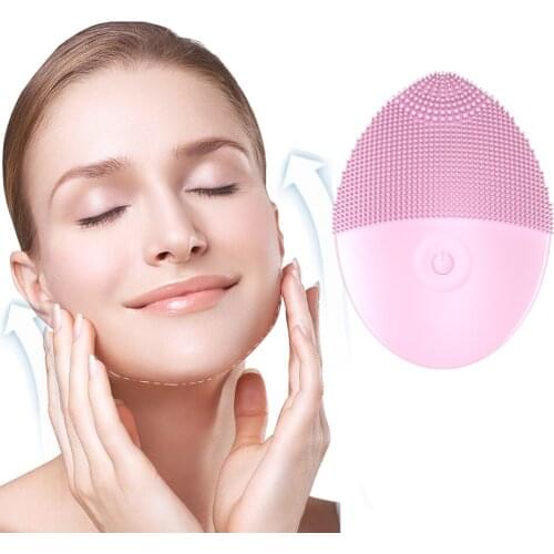 Silicone Electric Face Brush Facial Cleanser Deep Cleansing Massager Waterproof Blackhead Remover Beauty Skin Care Device