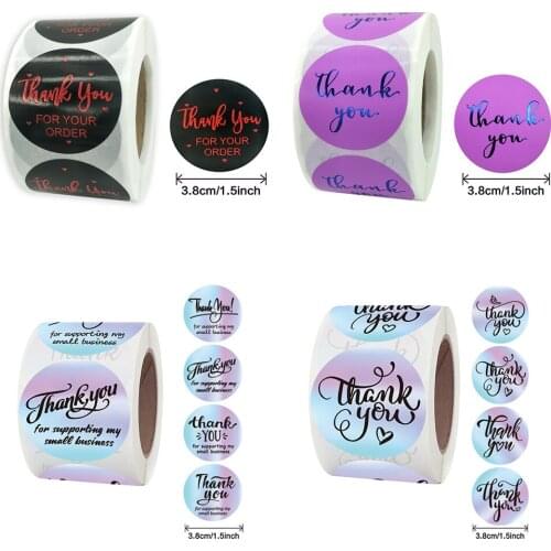 Thank You For Your Order Stickers 500pcs, Thank You Stickers Small Business Labels For Bakeries, Handmade Goods Online Sellers