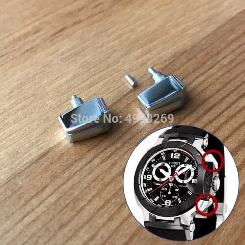 Steel pusher button for TS Tissot T-Sport T-Race 50.26mm mens T048.417 quartz watch parts tools