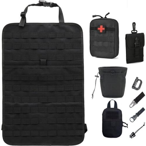 Molle Organizer Seat Cover Bag Multi-function Car Seat Backpack Outdoor Hunting Pockets Tactical Accessories Storage Pouch