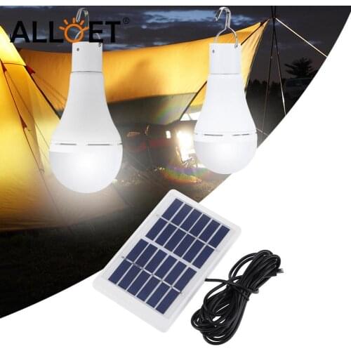 5 Modes 20 COB LED Solar Light USB Rechargeable Energy Bulb Lamp for Outdoors Camping