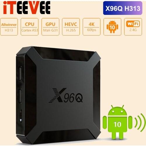 X96Q Android 10.0 TV Box Allwinner H313 Quad Core Support 4K 3D Voice Control Set Top Box 2GB Media Player X96 Mini Smart TV Box