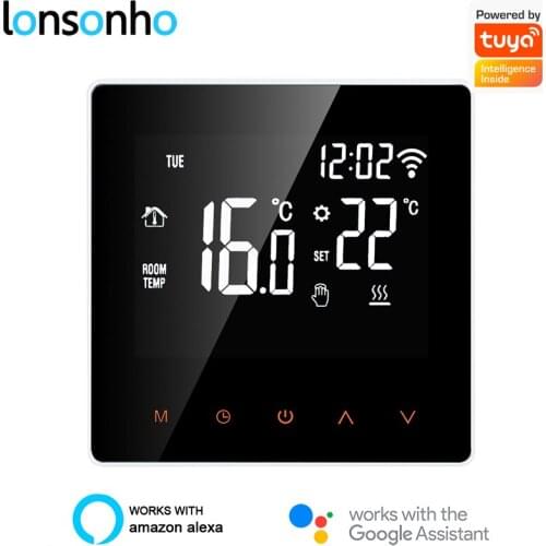 Lonsonho Tuya Smart Thermostat WiFi Termostato 220V Wireless Smart Home Life Temperature Controller Works With Alexa Google Home